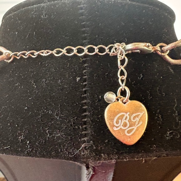 Betsey Johnson Rose Gold Peacock Statement Necklace Iridescent Crystal Pearl BJ - Picture 3 of 3